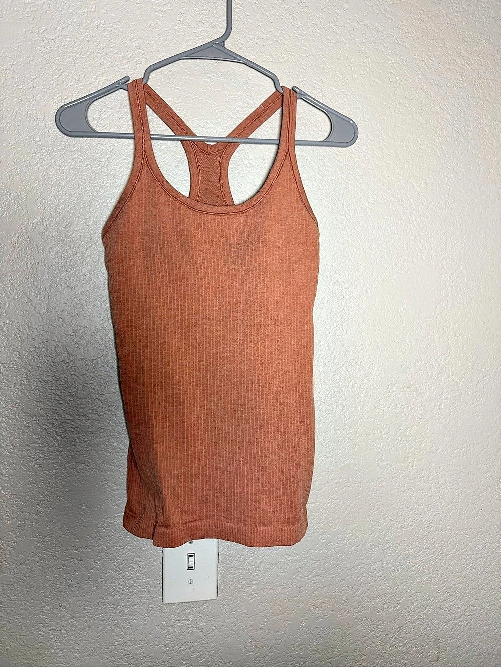 lululemon Ebb to Street Tank Top Ribbed Racerback Brown Size 6